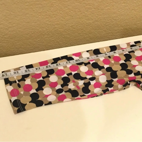 Ellen Tracy Blouse Size Small Pink Brown Ivory Polka Dot - Picture 8 of 12